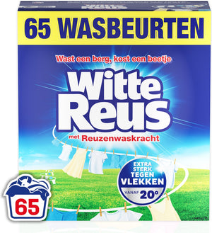Witte reus - waspoeder - witte was - 65 wasbeurten