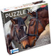 Tactic horses in love – puzzel – 100 stukjes – warm dierenportret van paarden – strak en rustgevend ontwerp – hoogwaardige scandinavische kwaliteit
