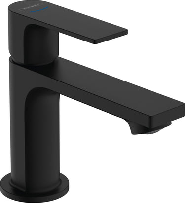 Hansgrohe rebris e - fonteinkraan - toiletkraan - ééngreeps bediening - zonder waste - 80mm maat - voor koud water - mat zwart