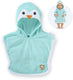 Corolle badcape babypop pinguin 36cm - poppenaccessoire blauw.