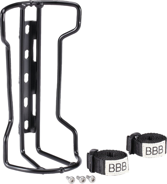 Bbb cycling stackrack bagagehouder - montage op voorvork - lichtgewicht bikepacking bagagerek - zwart - bbc-81