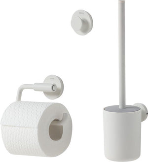 Tiger urban toiletaccessoireset - toiletborstel met houder - toiletrolhouder zonder klep - handdoekhaak – wit