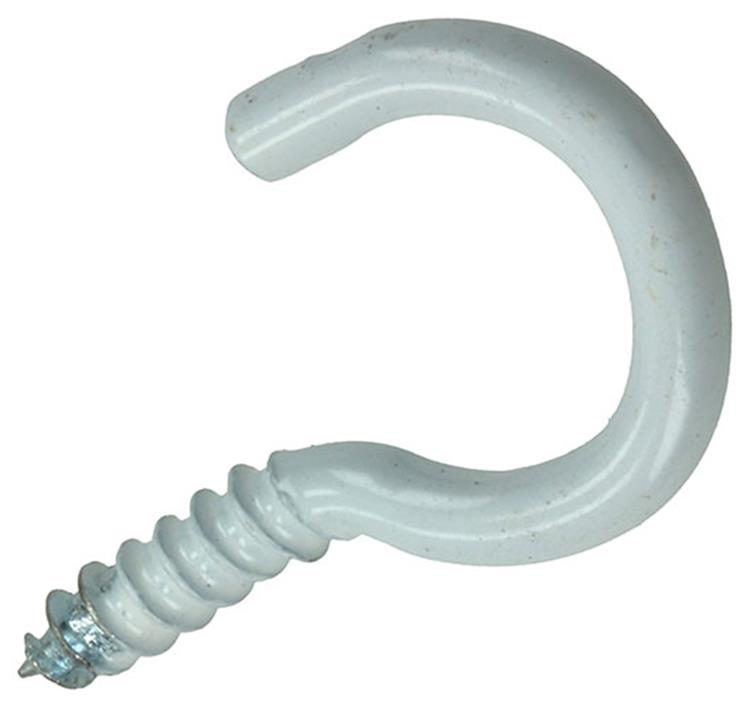 Afbeelding laden in galerijviewer, Mack 1017806 - schroefhaak staal wit 7 st 3,0 x 16 mm | 10 stuks
