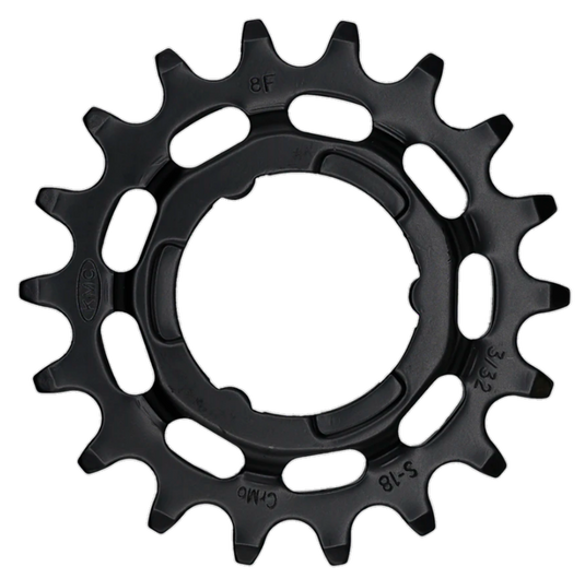 KMC tandwiel Shimano narrow 18T achter zwart