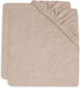 Jollein - aankleedkussenhoes badstof 50x70cm - zachte hoes baby aankleedkussen - wild rose - 2 stuks