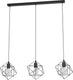Eglo straiton - hanglamp - e27 - 90,5 cm - zwart