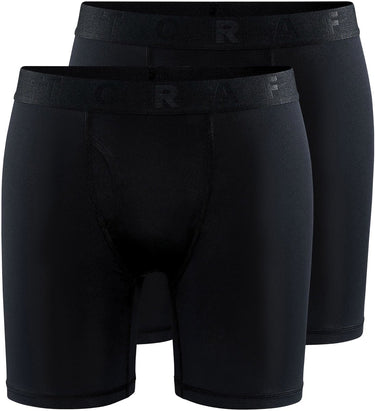 Craft active boxer 6-inch 2-pack heren sportonderbroek - zwart