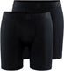 Craft active boxer 6-inch 2-pack heren sportonderbroek - zwart