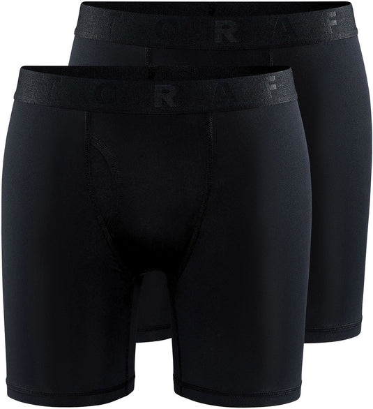 Craft active boxer 6-inch 2-pack m heren sportonderbroek - zwart