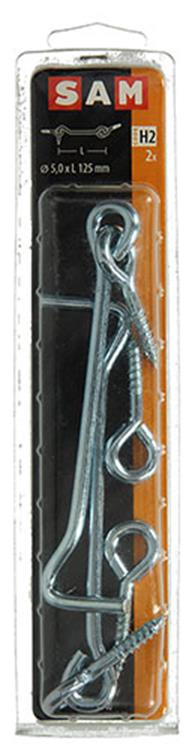 Mack 1017851 - windhaak staal verzinkt 2 st 5,0 x 125 mm | 5 stuks
