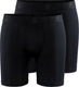 Craft active boxer 6-inch 2-pack heren sportonderbroek - zwart