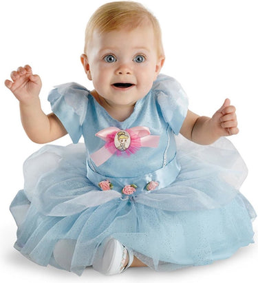 Disguise disney cinderella classic kostuum jurk kinderen - kids tm 1 jaar - blauw