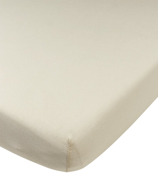Meyco baby uni hoeslaken wieg - jersey - soft sand - 40x80 90cm