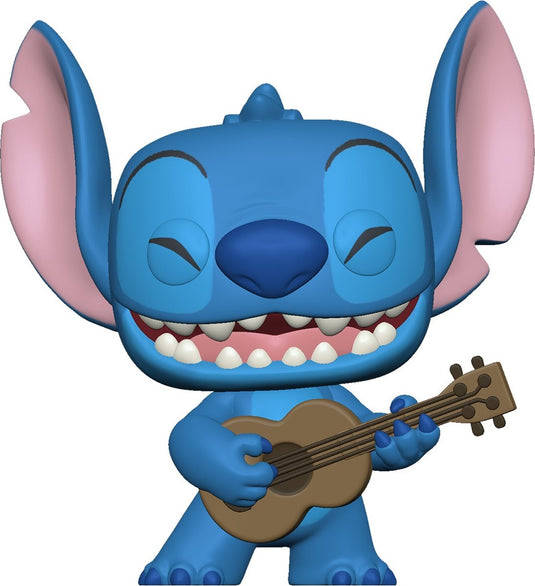 Funko pop! disney - stitch met ukelele - lilo stitch figuur - 9cm