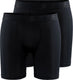 Craft active boxer 6-inch 2-pack heren sportonderbroek - zwart