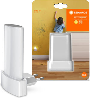 Ledvance nachtlicht led: voor stopcontact, lunetta shine -,28 w, 22-…24- v, warm wit, 3- k, body materiaal: polycarbonate (pc), ip2-