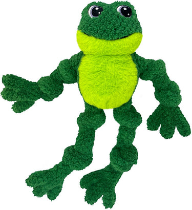 Kong knots frog groene knuffel voor honden 46cm