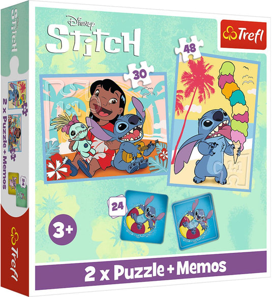 Trefl 2in1 + memo - happy lilo stitch day disney lilo stitch