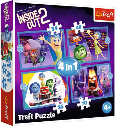 Trefl puzzel disney inside out 2 - emotions rule 4in1 set.