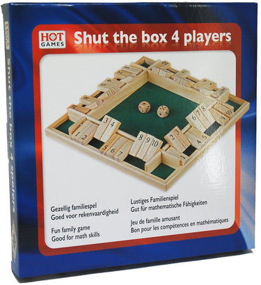 Hot games shut the box 4 spelers 10 cijfers 29x29c.