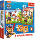Trefl - 2-in-1 puzzel en memory - psia ekipa in actie - 48 en 30 stukken - kindvriendelijk