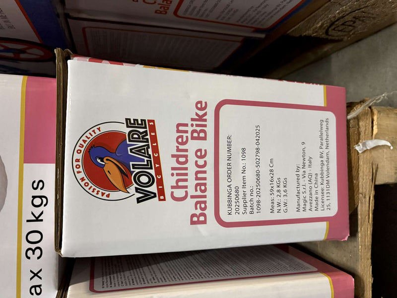 Load image into Gallery viewer, Volare loopfiets - roze
