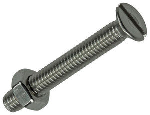 Mack 1019807 - metaalschroef verz. kop + moer rvs 10 st m4x30 | 10 stuks