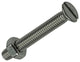 Mack 1019807 - metaalschroef verz. kop + moer rvs 10 st m4x30 | 10 stuks