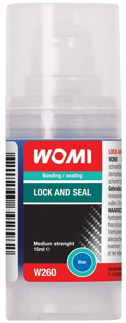 Load image into Gallery viewer, Womi w260 lock and seal blue 15ml

