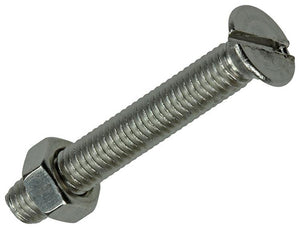 Mack 1019812 - metaalschroef verz. kop + moer rvs 5 st m5x35 | 10 stuks