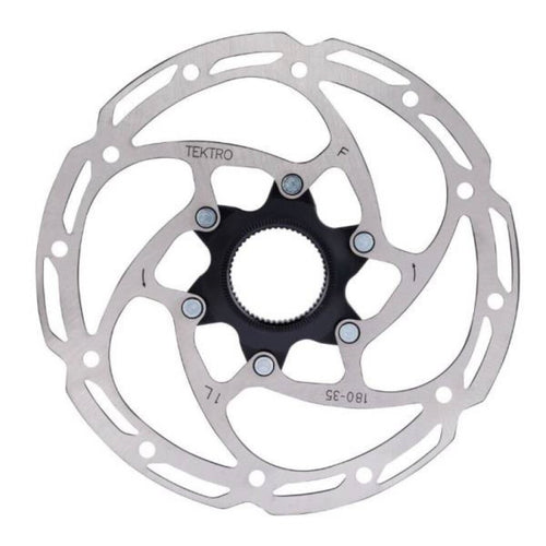 Tektro schijfrem rotor tr180-35 ø180mm, centerlock, zilver