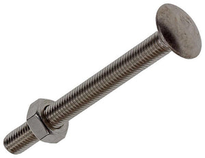 Mack 1019834 - houtbout + moer roestvrijstaal 1 st m10 x 100 mm | 10 stuks