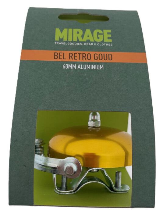Mirage bel retro alu 60mm, goud