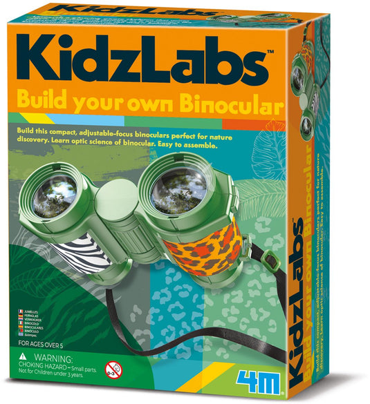 4m wetenschap en spel - maak je eigen verrekijker - buitenspeelgoed - kidzlabs - 5 jaar