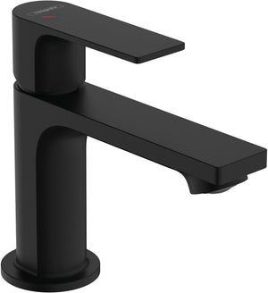 Hansgrohe rebris e - wastafelmengkraan - ééngreeps bediening - coolstart energiebesparend - zonder waste - 80mm maat - mat zwart