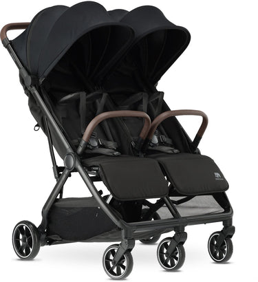 Deryan luxe rolo x2 v2 dubbele buggy - duo buggy - zwart