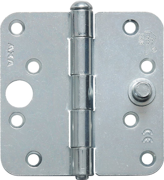 Axa ongelagerd veiligheidsscharnier met ronde hoeken - 89 x 89 mm