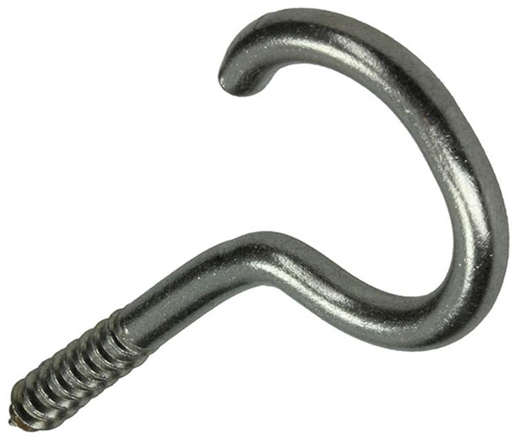 Afbeelding laden in galerijviewer, Mack 1019898 - schroefhaak roestvrijstaal 2 st 5,0x40 mm | 10 stuks

