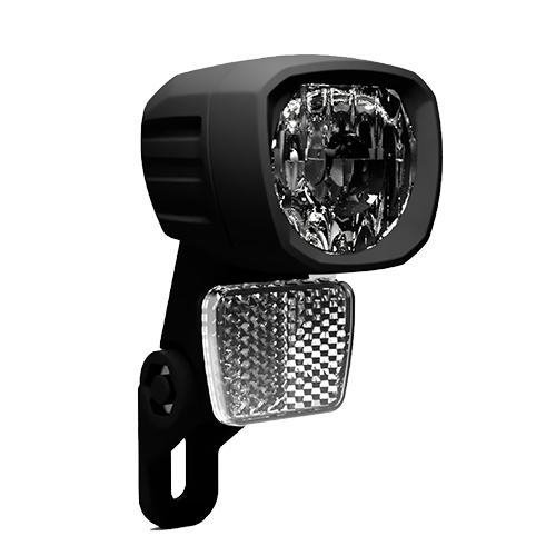 Herrmans koplamp nordic cl3 e-bike 100 lumen - zwart