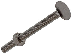 Mack 1019911 - houtbout + moer roestvrijstaal 2 st m6 x 70 mm | 10 stuks