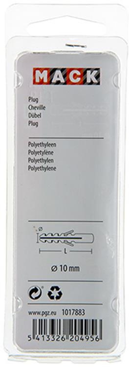 Afbeelding laden in galerijviewer, Mack 1017883 - plug polyethyleen 8 st 10 mm | 5 stuks
