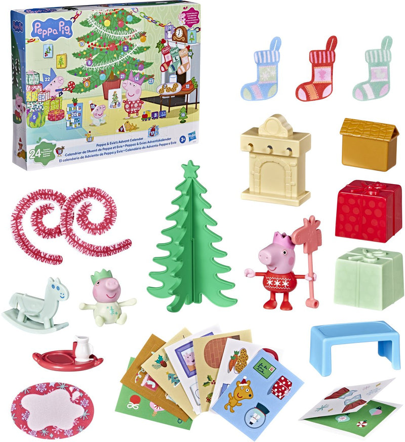 Afbeelding laden in galerijviewer, Peppa pig peppa en evie - adventskalender

