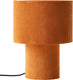 Brilliant tony - tafellamp - e27 max 1x25w - ribstof - oranje