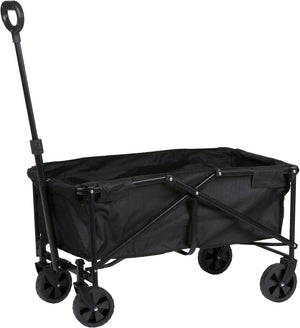 Camp active - inklapbare bolderkar – opvouwbaar – zwart – draagvermogen 50 kg