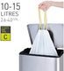 Eko afvalzakken type c 10-15 liter - 1 rol x 20 zakken