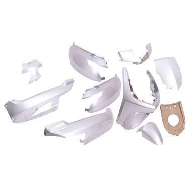 Edge plaatset 9-delig voor peugeot new vivacity vanaf bouwjaar 2008 50cc 2 4 takt - metallic zilver