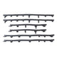 Edge treeplankrubberset 6 delig vespa s vespa lx zwart