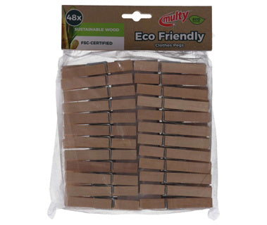 Load image into Gallery viewer, Multy houten wasknijpers 48 stuks | 5 stuks
