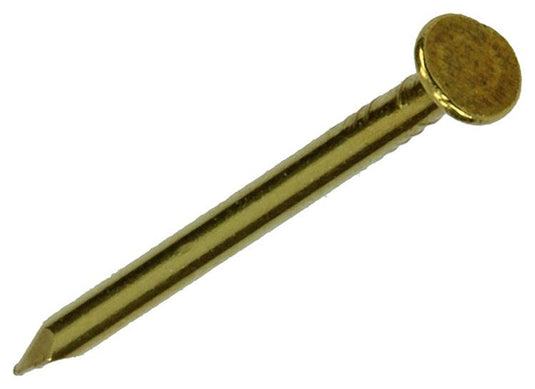 Mack 1017924 - nagel platte kop messing 100gr1,6 x 25 mm | 5 stuks