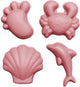 Scrunch zandvormpjes - roze - opvouwbaar - recycleerbaar